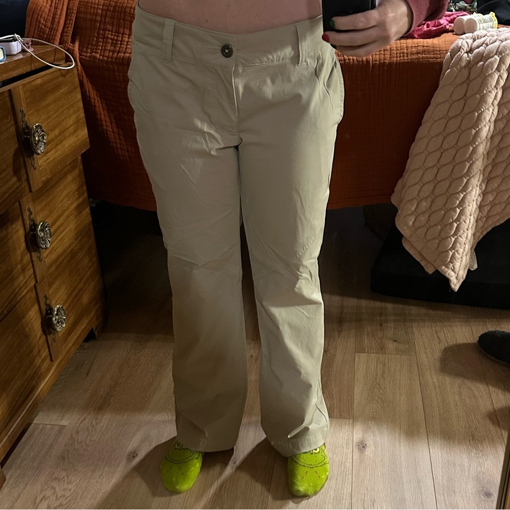 Columbia Khaki Trousers with Black Trim